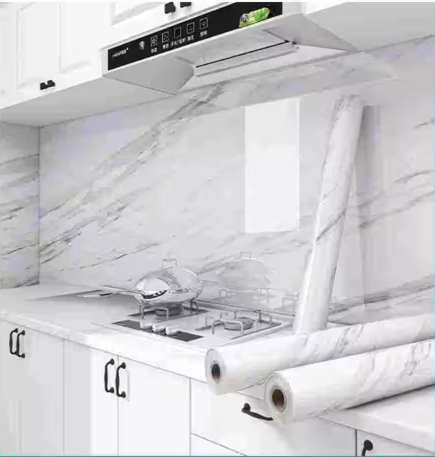 ROLLO DE MARMOL ADHESIVO PREMIUM - RESISTENTE AL CALOR Y HUMEDAD - ENVÍO GRATIS