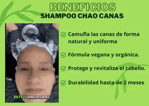 Chao Canas® | Shampoo Cubra Canas 3 en 1 de 500 ML + Obsequio Chao frizz 120 ML