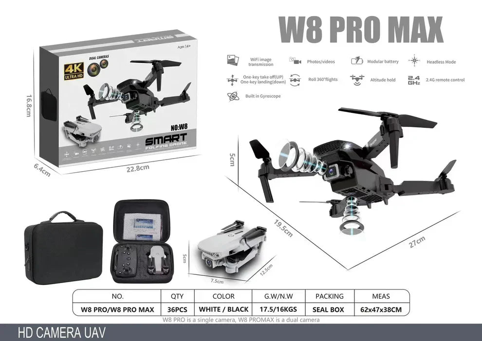 DRON 4K PRO MAX — DOBLE CÁMARA - Envío Gratis