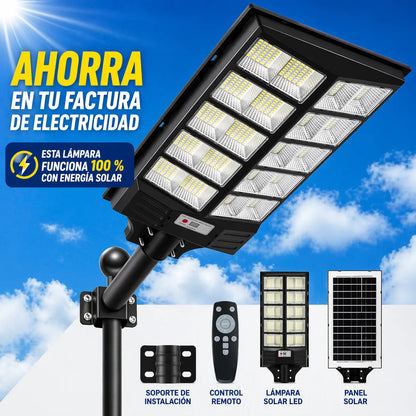 LUZ SOLAR ULTRA POTENTE 7700LM PARA EXTERIORES 2