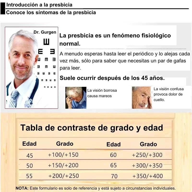 GAFAS MULTIFOCALES INTELIGENTES TR90 CON ZOOM AUTOMÁTICO - Envío Gratis