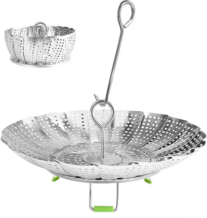 CESTA DE VAPOR DE ACERO INOXIDABLE – SALUD Y SABOR EN TU COCINA