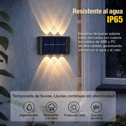 Lampara led solar 10 Leds x2 - Envío gratis