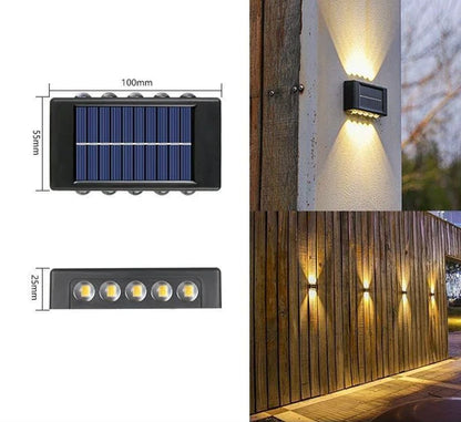 Lampara led solar 10 Leds x2 - Envío gratis